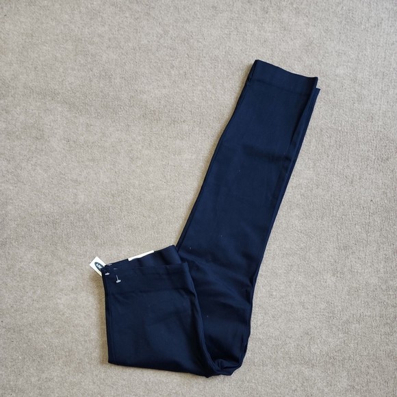 Old Navy Side Zip Skinny Leg Pants Womens Size 6 Navy Blue Cotton Stretch NEW - Picture 1 of 7